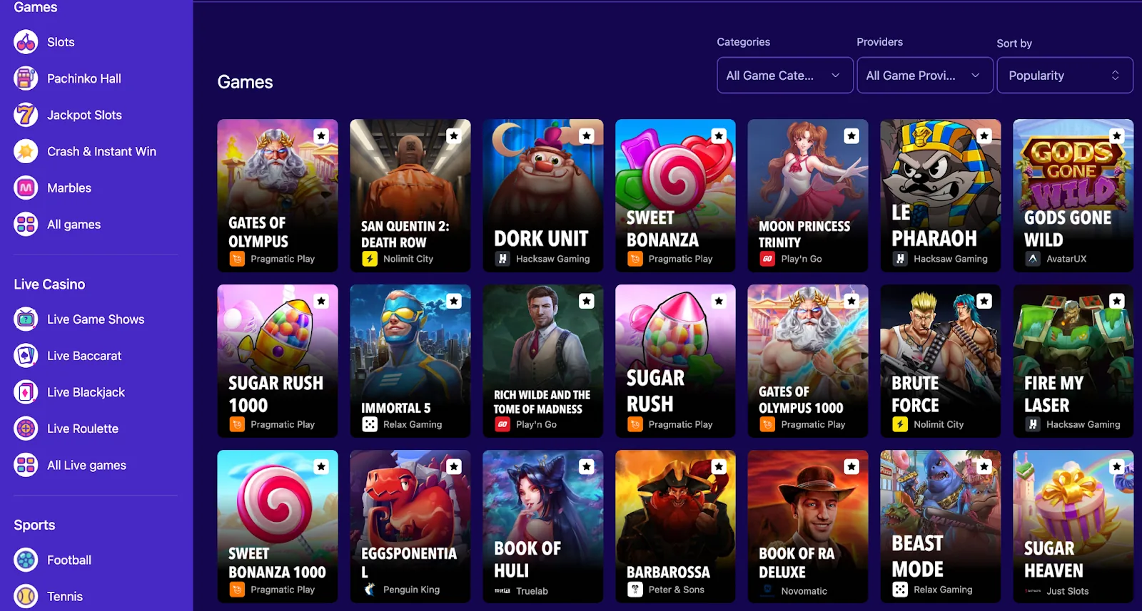 Captura del sitio de Empire.io